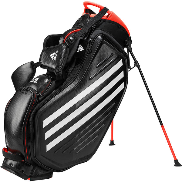 adidas GUW09 Tour Pro Stand Golf Bag in black and white