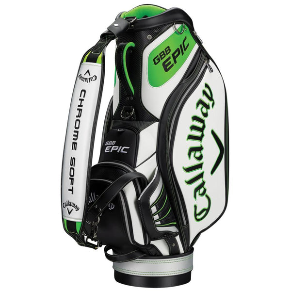 Callaway GBB Epic staff golf bag in white, black and green