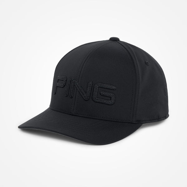 Black PING golf cap