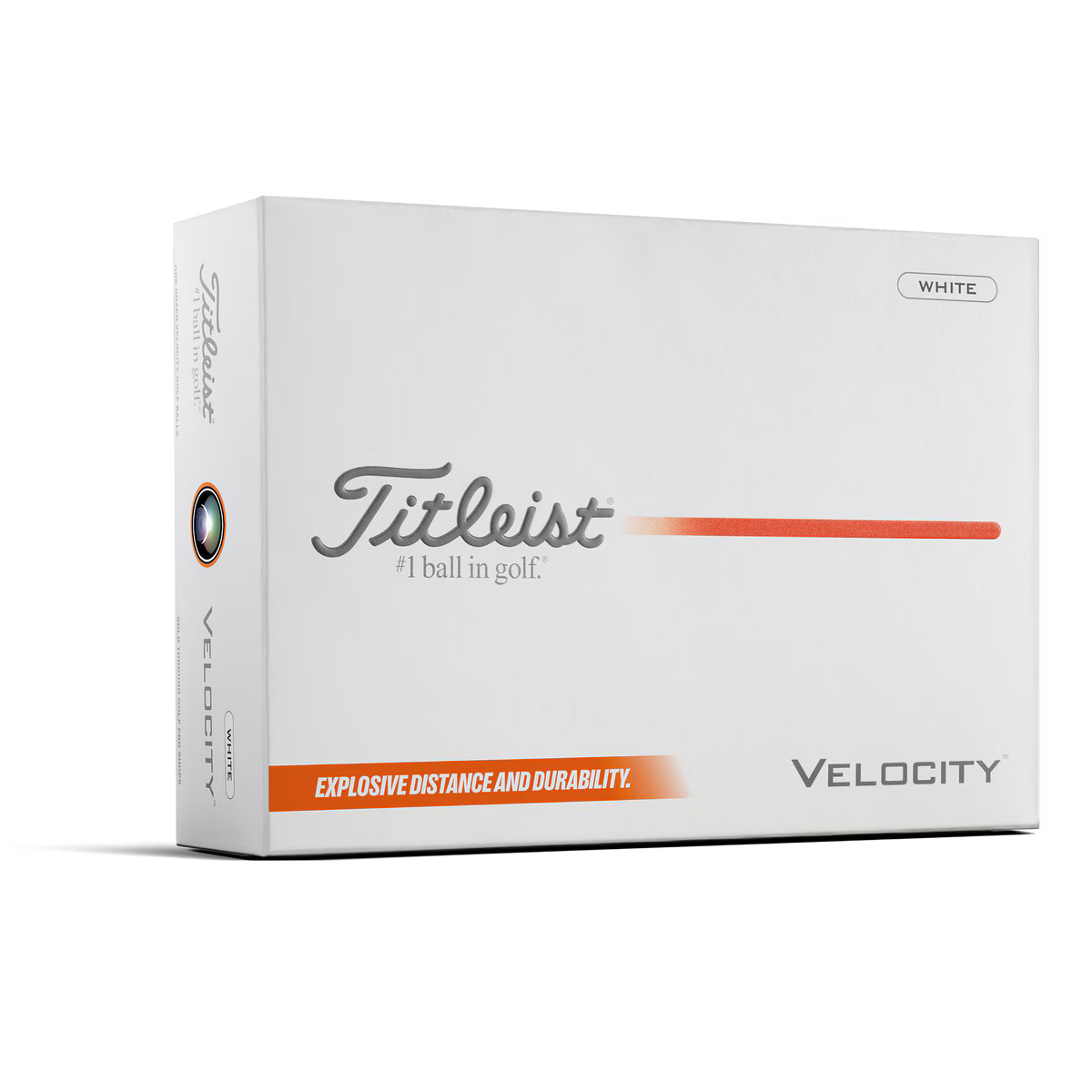 Titleist Velocity white golf balls