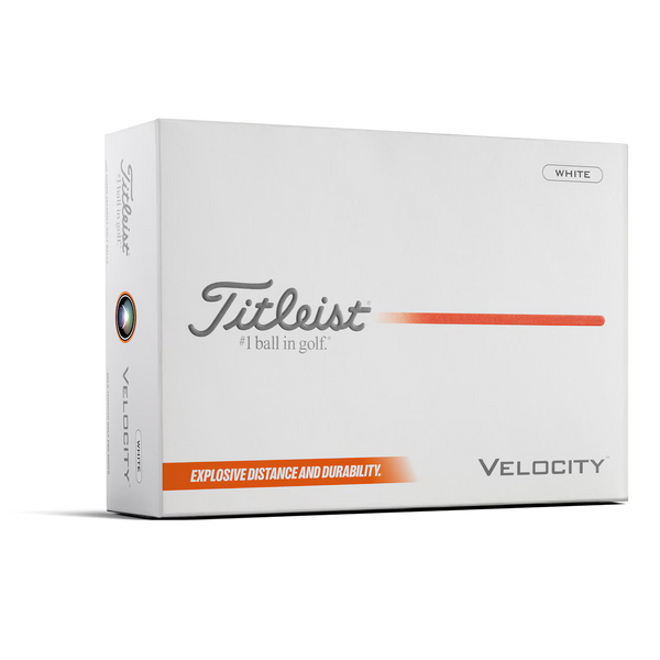Titleist Velocity white golf balls